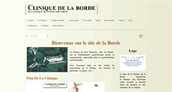 Desktop Screenshot of cliniquedelaborde.com